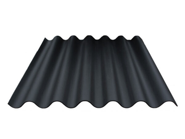 Humanit vezelcement golfplaat, 51/177, 6.5 golf, Zwart