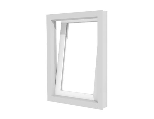 Kunststof raamkozijn, draai-kiep, wit 1000mm